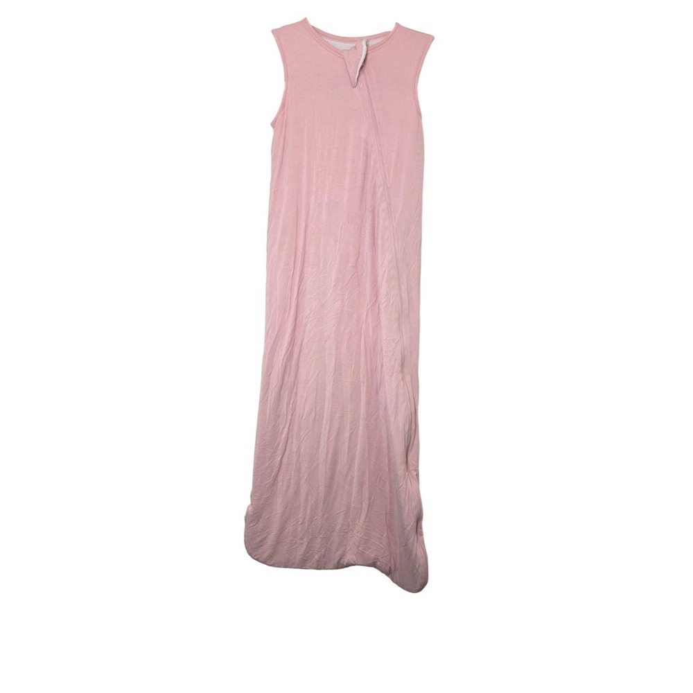 Hapiu Pink Sleeveless Baby Sleep Sack Zipper Closure‎ 100% Cotton Size 18-36